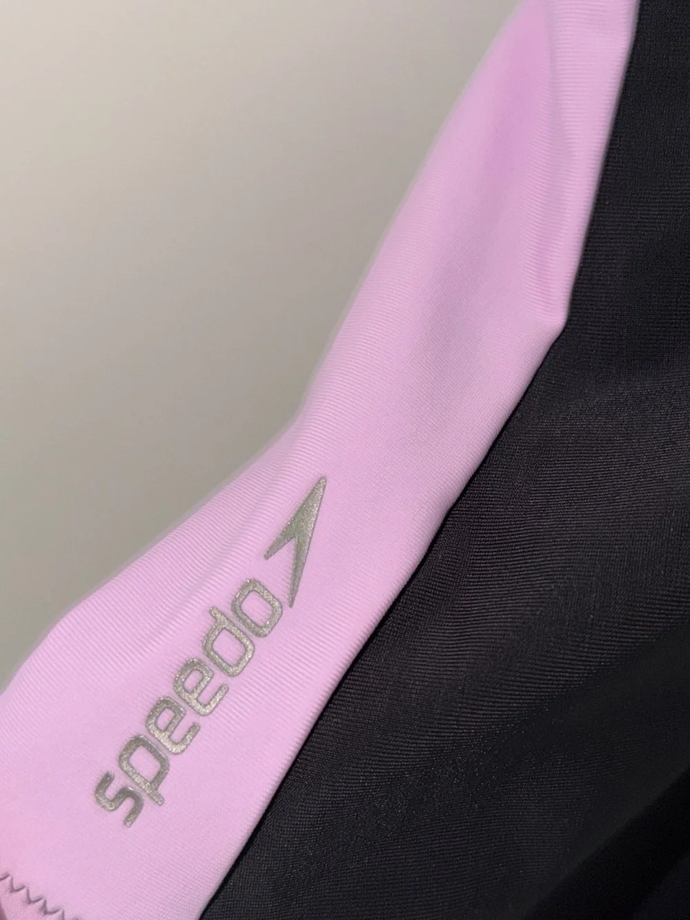 Speedo Hydraline One Piece Swimsuit Black Pink Zip Front Size XL